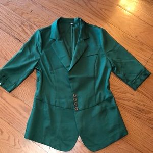 Sheer Green Blazer